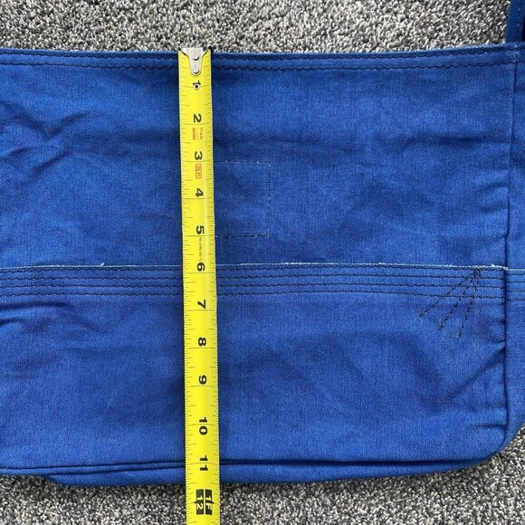 NWT Free People Waxed Canvas Zip Sling Bag ICELANDIS BLUE Purse We The Free - Picture 11 of 15